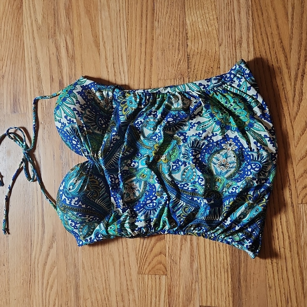 Anthropologie Mermaid halter swim top